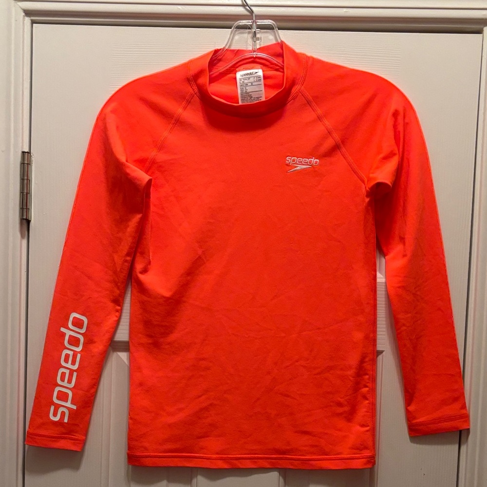Speedo Boys Endurance + Safety Long Sleeve Sun Top Orange 12 12